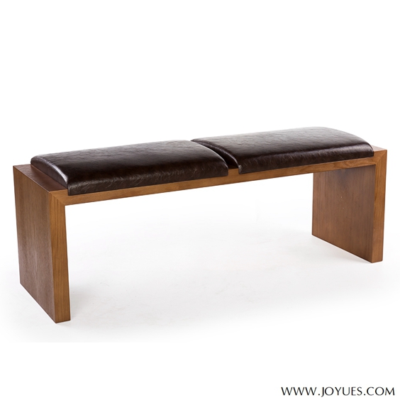 modern leather bench