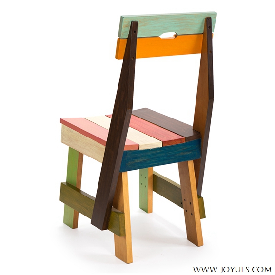 reclining colorful wood restaurant chairs