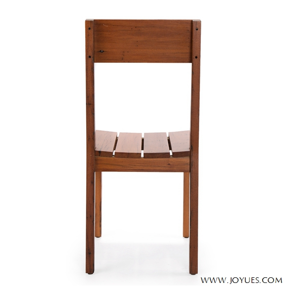 red wooden dining chair
