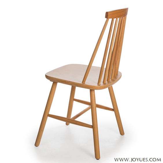 solid wood high back chair