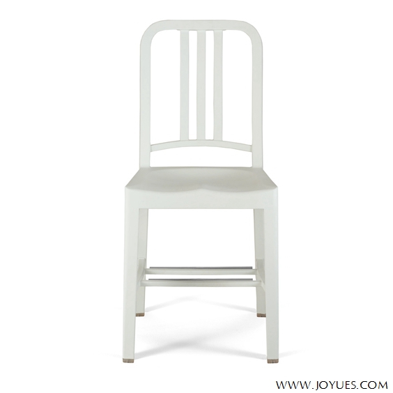 white iron dining chair